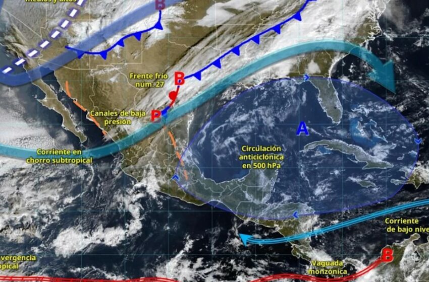  NUEVO FRENTE FRÍO INGRESARÁ A MÉXICO; SE ESPERAN VIENTOS FUERTES Y …
