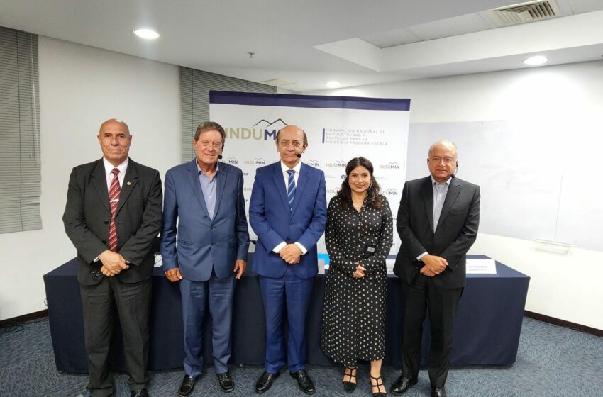  INDUMIN: Proponen ordenar toda la cadena productiva para formalizar la minería a pequeña escala