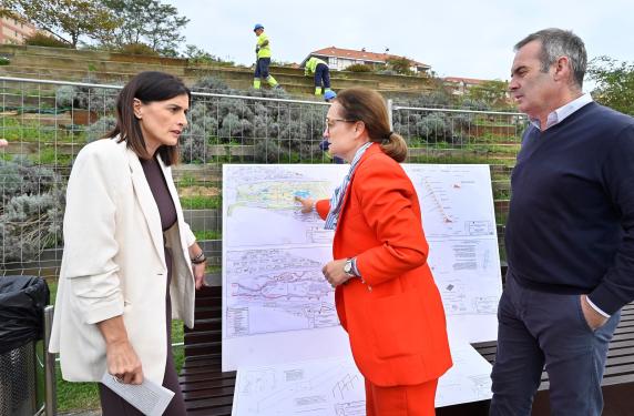  Avanzan las obras en el Parque de Las Llamas y dos pasarelas ya están abiertas