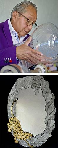  José Cruz Guillén preserva antigua tradición del grabado en cristal