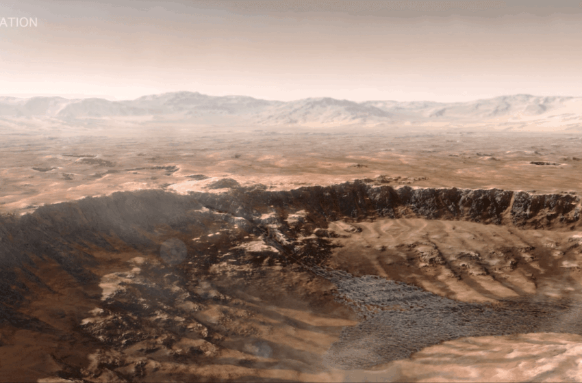  Encuentran un delta de río marciano enterrado a más de 30 metros debajo de la superficie de Marte | WIRED