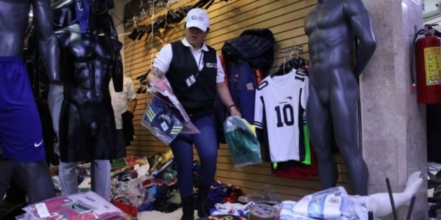  Operativo contra piratería deja 25 toneladas de mercancía decomisada en Tepito