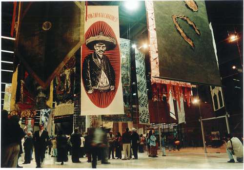  El Chopo exhibe obras ganadoras de la Bienal Internacional de Estandartes