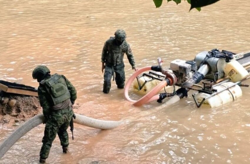 Minería ilegal se expande en la Amazonía mientras el Ejército intensifica operativos