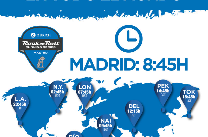  Más de 500 canales y más de 250 países podrán ver el Zurich Rock n Roll Running Series Madrid