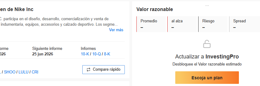  ¡DESPLOME! Nike cae 14% tras reporte trimestral, ¿oportunidad en la caída? Cuidado