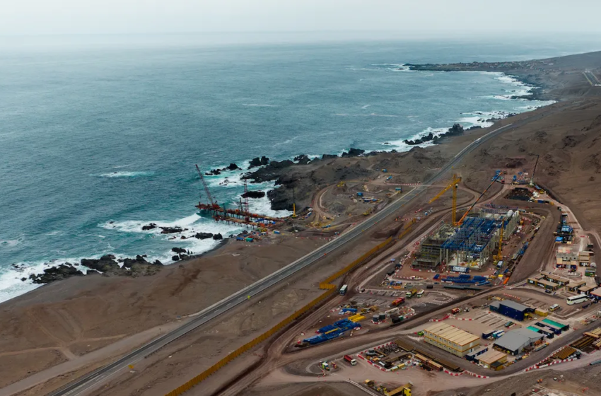  Techint avanza en la megaobra de desalinización para minería en Chile: 96% completado
