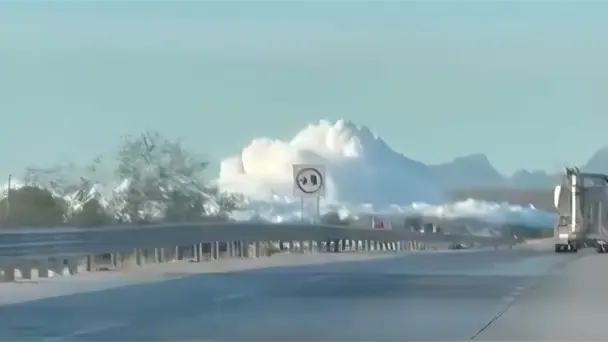  Volcadura de pipa con amoniaco cierra la carretera Guaymas-Hermosillo – Expreso