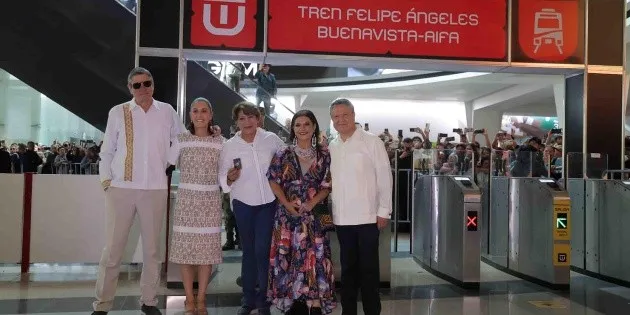  Sheinbaum inaugura el Tren Felipe Ángeles que conecta CDMX con el AIFA