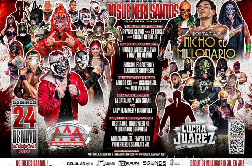  Permitirán ingreso de alimentos en función de lucha libre de la AAA en Ciudad Juárez