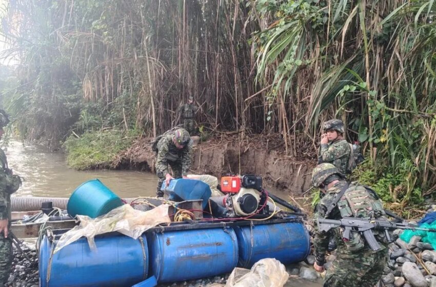  Golpe a minería ilegal en Cauca: Ejército afectó rentas de disidencias por casi 1.700 millones al mes