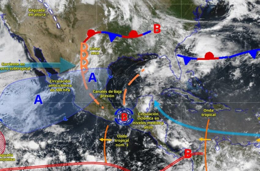  lluvias intensas en el sur y sureste; calor no da tregua en gran parte del país – El Economista