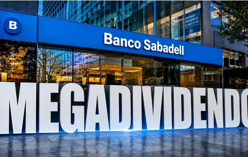  Sabadell recorta su precio en Bolsa un 2% adicional a su descuento del dividendo histórico
