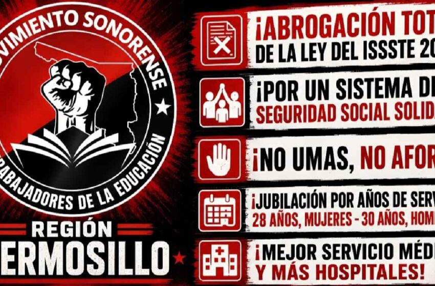  Profesores de educación básica federal anuncian paro de labores el 1 de junio en Sonora y …