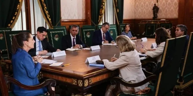  Sheinbaum se reúne con la presidenta del Banco Europeo de Inversiones; tratan acuerdo con la UE