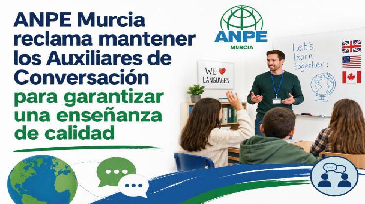  ANPE Murcia reclama mantener los Auxiliares de Conversación para garantizar una enseñanza de calidad