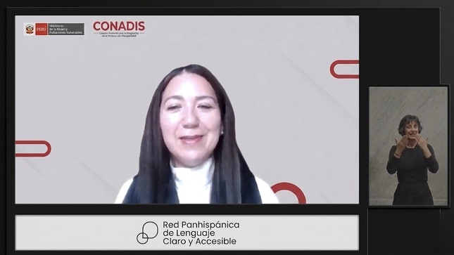  MIMP Conadis expone avances del Perú en accesibilidad cognitiva y lenguaje claro en espacio internacional en Madrid