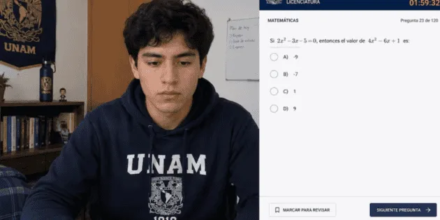  ¿Por qué podrían cancelarte el examen de admisión de la UNAM en línea?