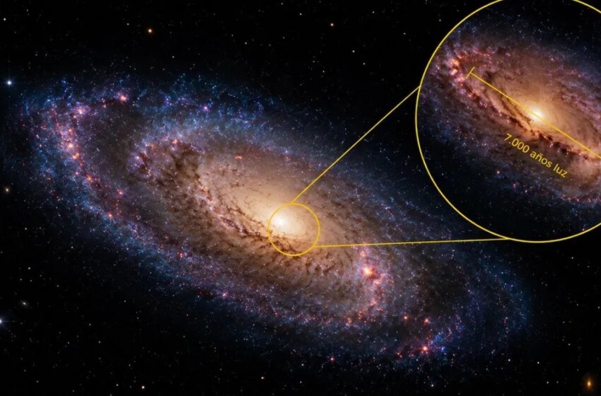  Descubren una estructura imposible de 7.000 años luz en una galaxia primitiva – Muy Interesante
