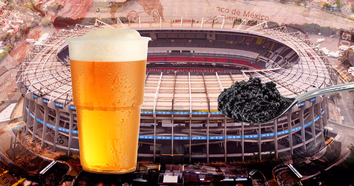  Así se come en los estadios del Mundial: Desde caviar hasta cerveza por un salario mínimo