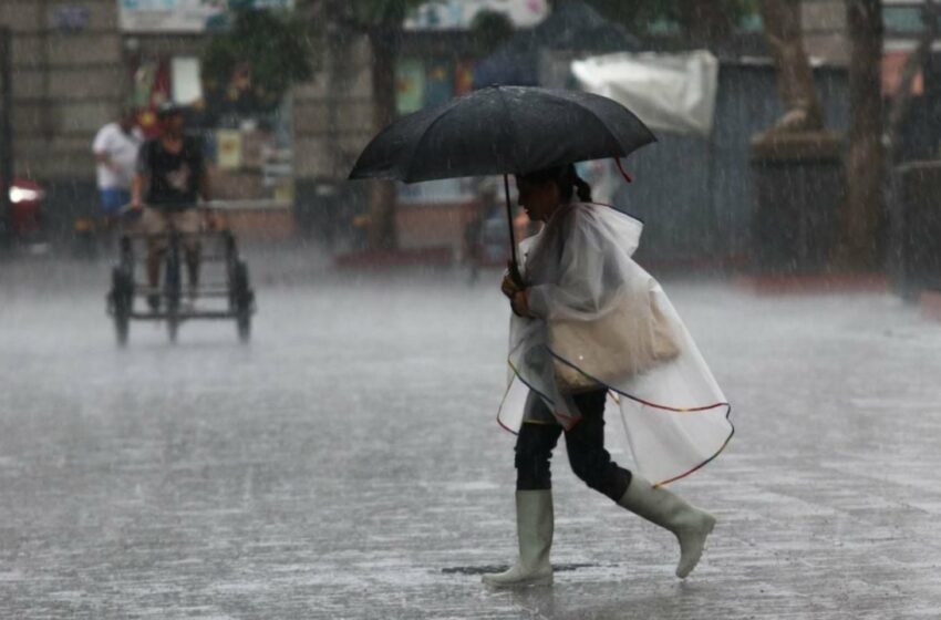  Prevén lluvias intensas y fuertes en gran parte del país durante esta noche y el miércoles