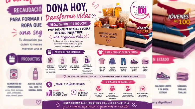  Angélica Burgos invita a donar alimentos para fortalecer comedor comunitario de la Colosio