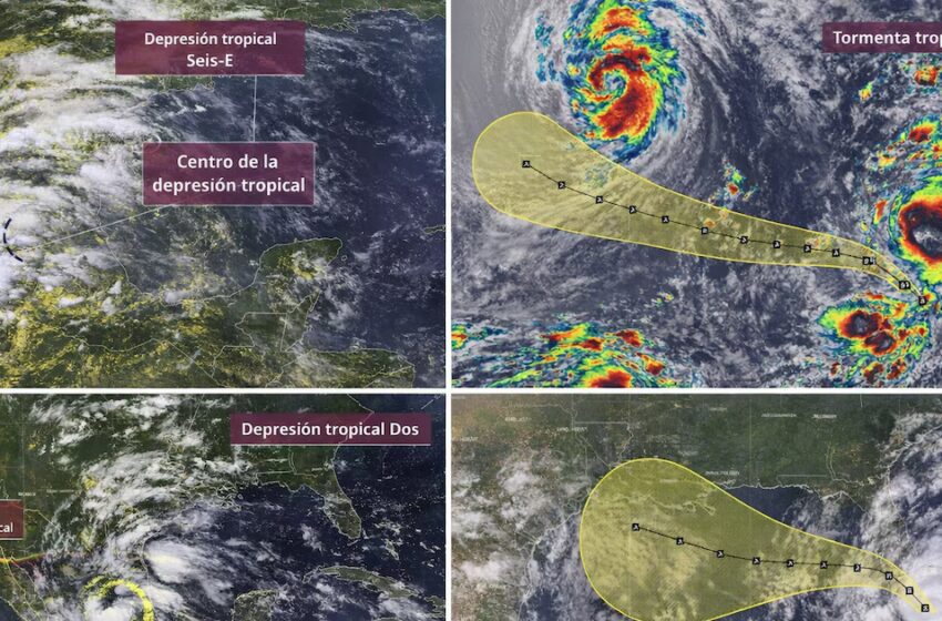  Depresión tropical Seis-E y tormenta tropical Elida se mantienen bajo vigilancia, reporta el …