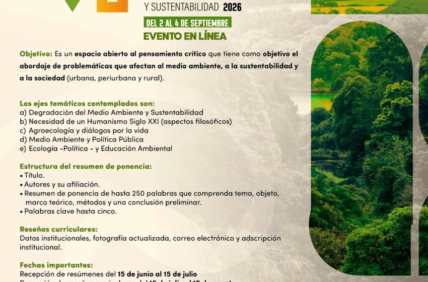  VI Coloquio Internacional sobre Medio Ambiente y Sustentabilidad 2026 – COMECSO