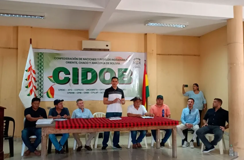  Cidob exige diálogo sobre minería e hidrocarburos; anuncia movilizaciones si el Gobierno …