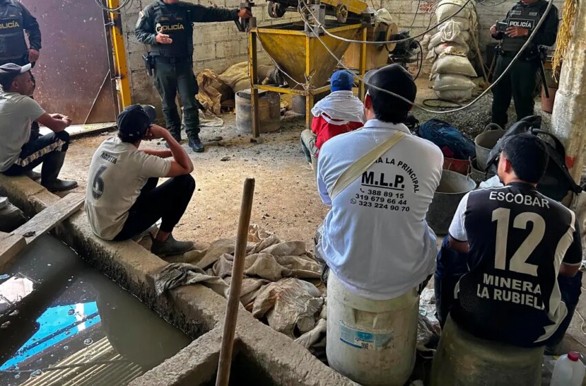  Bandas criminales hacen minería hasta en el río Medellín: van 30 capturados